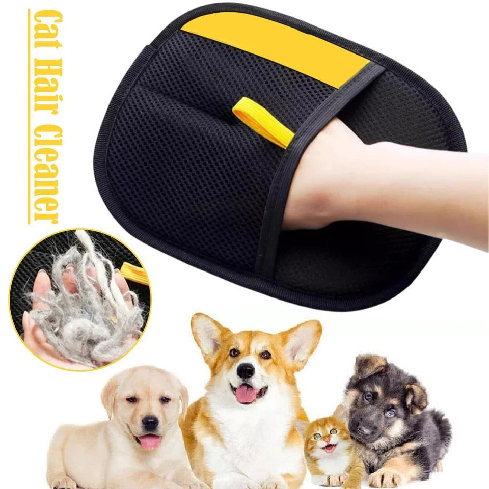 Pet Hair Removal Gloves Two way Brush