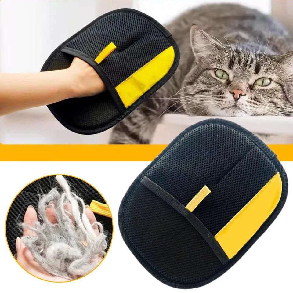 Pet Hair Removal Gloves Two way Brush