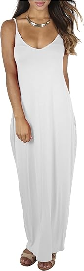 Elegant & Airy: Women's Italian Drape Maxi Dress β Effortless Boho Chic Flick Cart|