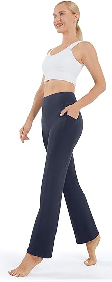 AFITNE Fleece-Lined Yoga Pants – Warm, High-Waisted & Water-Resistant with Pockets Flick Cart|