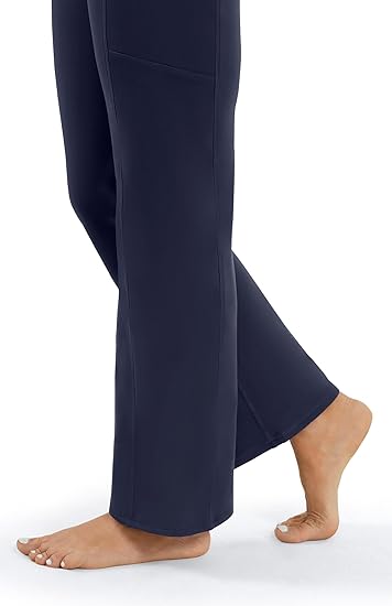 AFITNE Fleece-Lined Yoga Pants – Warm, High-Waisted & Water-Resistant with Pockets Flick Cart|