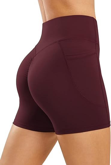 JOYSPELS High-Waisted Scrunch Butt Gym Shorts β Workout, Yoga & Running Shorts with Pockets Flick Cart|