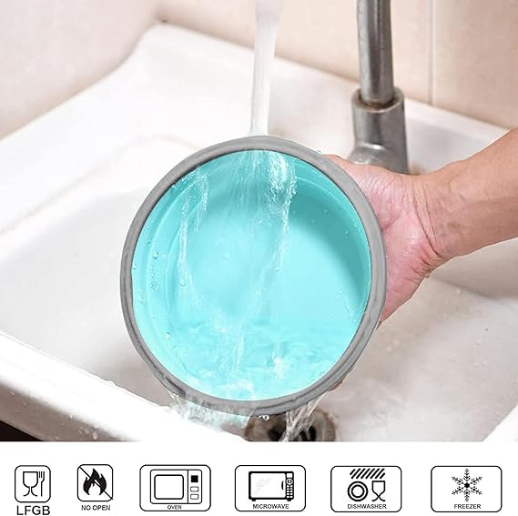 Collapsible Silicone Food Containers (Set of 2) – Space-Saving & Reusable