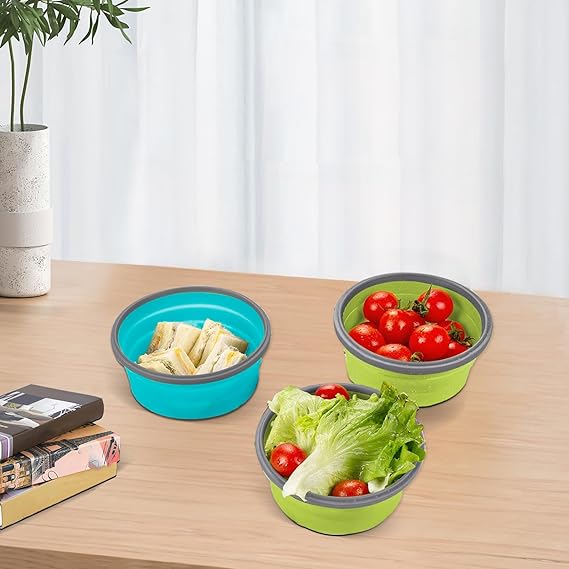 Collapsible Silicone Food Containers (Set of 2) – Space-Saving & Reusable