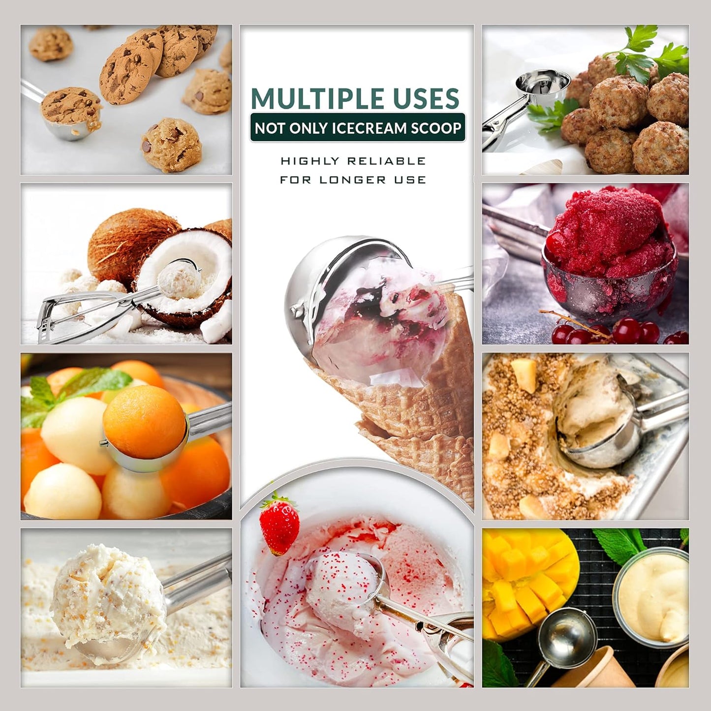 Bixel Ice Cream Scoop β Effortless & Versatile for Perfect Scoops Every Time! π¨ | Flick Cart |