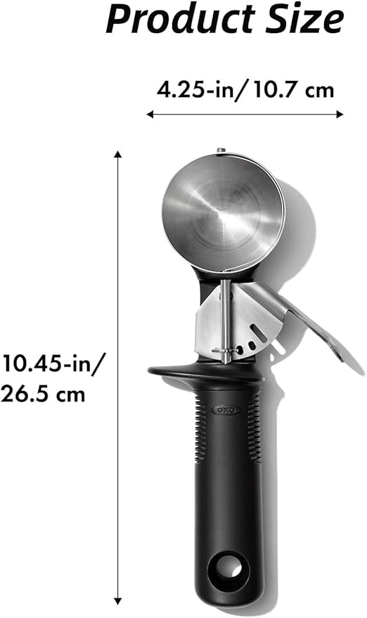 Pro-Grade Trigger Ice Cream Scoop - Perfect for Ice Cream, Fruit & More! | Flick Cart |