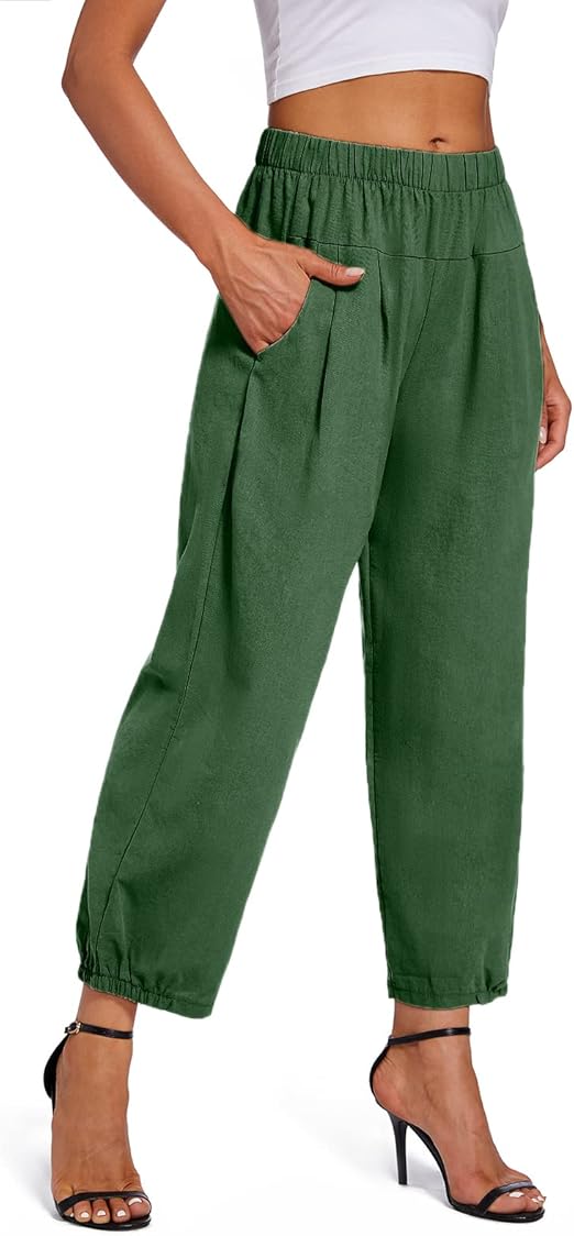 Comfy Wide-Leg Capri Yoga Pants with Pockets – Lounge in Style|Flick Cart|