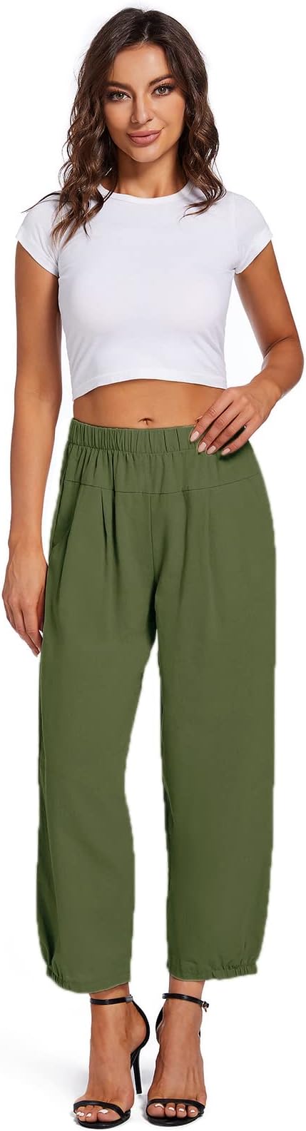 Comfy Wide-Leg Capri Yoga Pants with Pockets – Lounge in Style|Flick Cart|