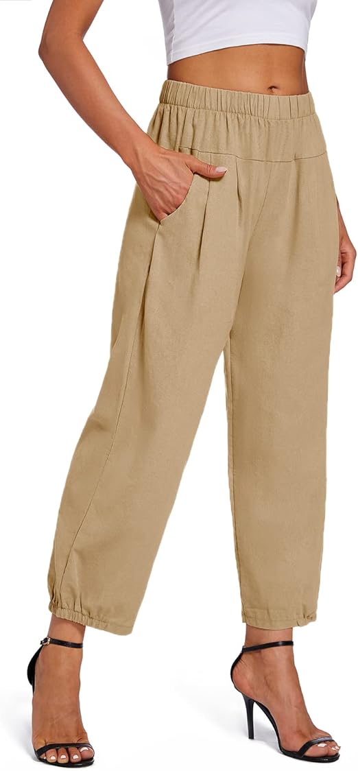 Comfy Wide-Leg Capri Yoga Pants with Pockets – Lounge in Style|Flick Cart|