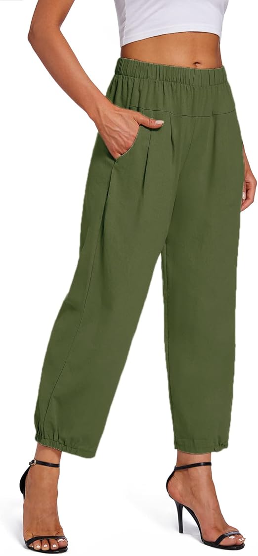 Comfy Wide-Leg Capri Yoga Pants with Pockets – Lounge in Style|Flick Cart|