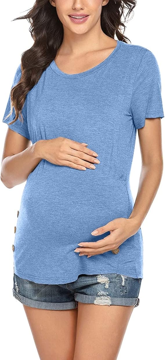 Sky Bliss Nursing Top β Soft, Stylish & Breastfeeding-Friendly Flick Cart|