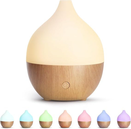 Aroma Diffuser – Quiet Ultrasonic Humidifier with Warm White Light Auto Shut-Off