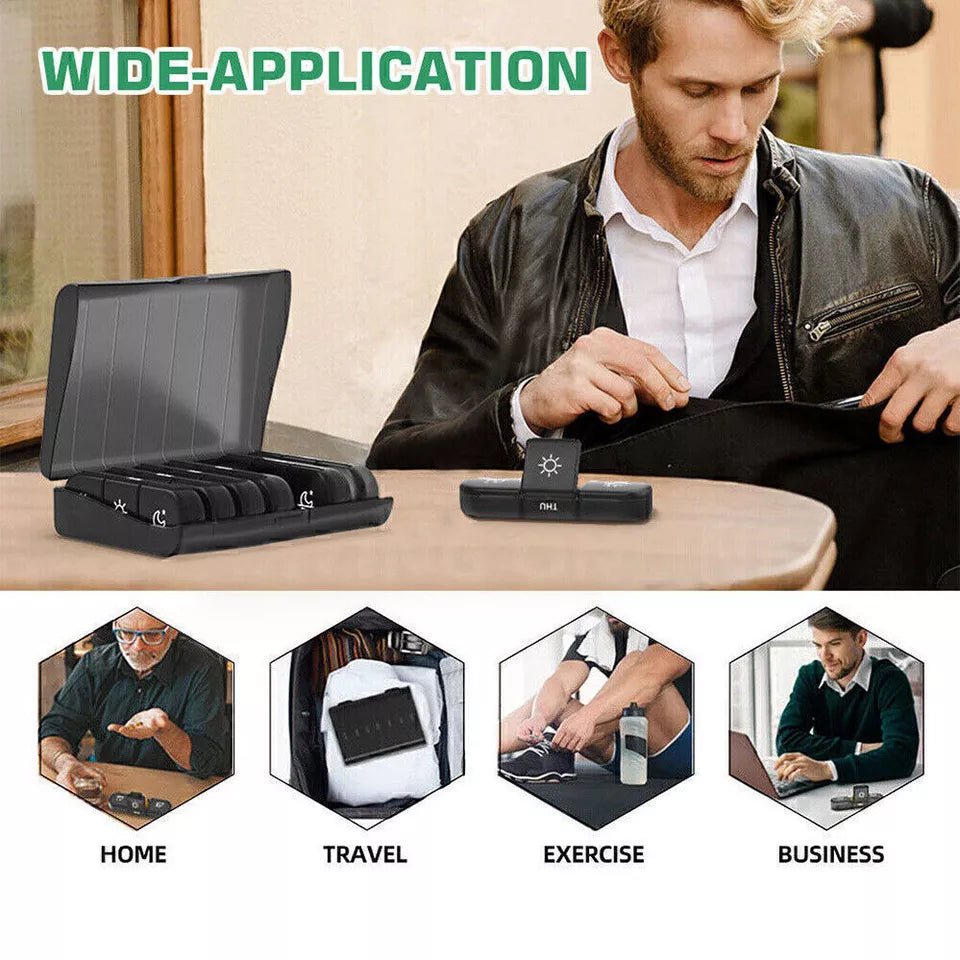 Storage 7 Day Weekly Container Organizer Pill Box