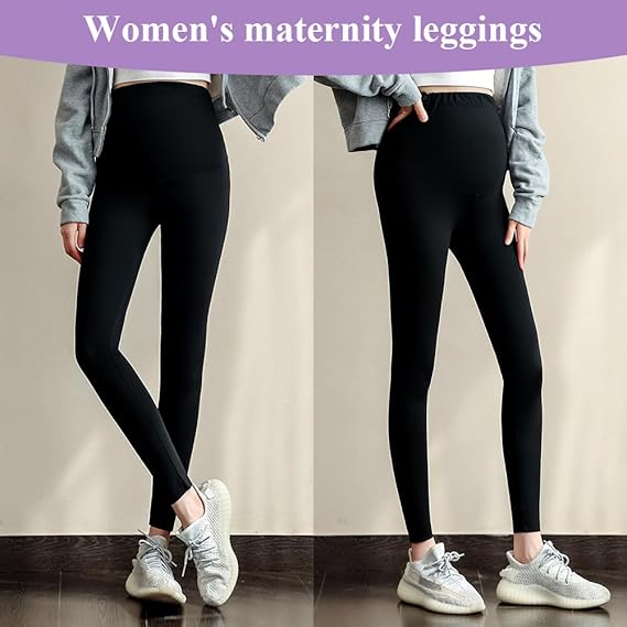 Aomig Maternity Magic: Ultra-Soft Over-Bump Leggings for Comfort & Style Flick Cart|