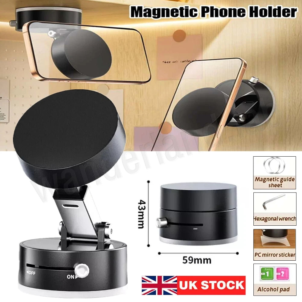 360° Rotation Vacuum Magnetic Suction Cup Car Phone Holder