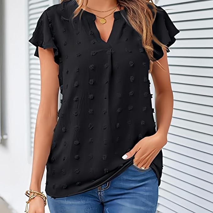 Elegant Chiffon Blouse β Ruffled Sleeve Summer Essential! | Flick Cart |