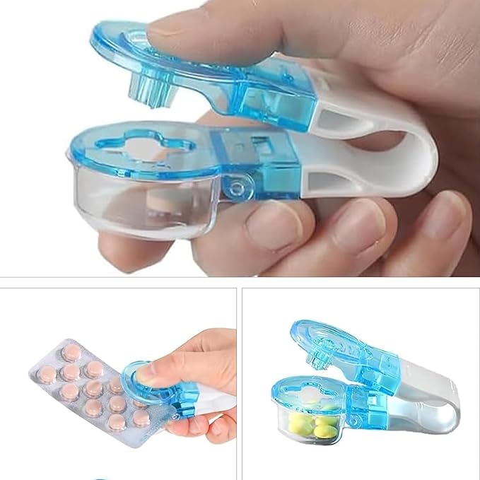 Portable Pill Taker Remover Portable Tablet Dispenser