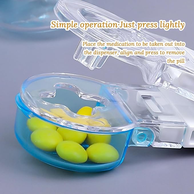 Portable Pill Taker Remover Portable Tablet Dispenser