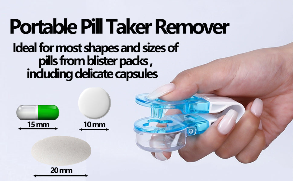 Portable Pill Taker Remover Portable Tablet Dispenser