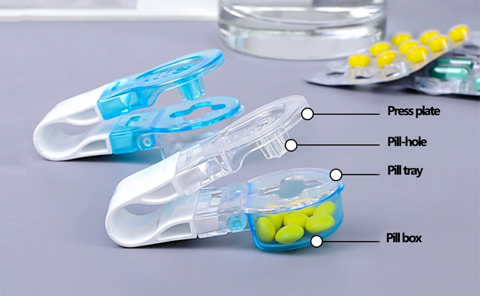 Portable Pill Taker Remover Portable Tablet Dispenser