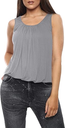 Stylish Bubble Hem Vest Top – Comfort & Trendy|Flick Cart|
