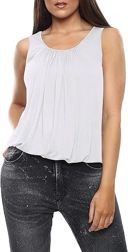 Stylish Bubble Hem Vest Top – Comfort & Trendy|Flick Cart|