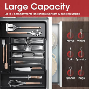 Cutlery Drawer Organizer Expandable Kitchen Drawer Storage Organizer