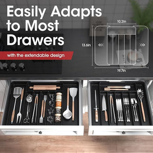 Cutlery Drawer Organizer Expandable Kitchen Drawer Storage Organizer