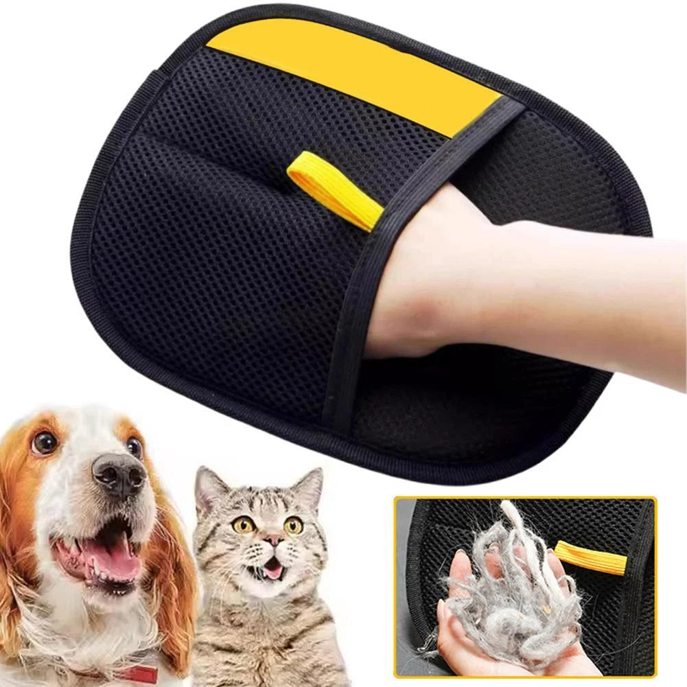 Pet Hair Removal Gloves Two way Brush