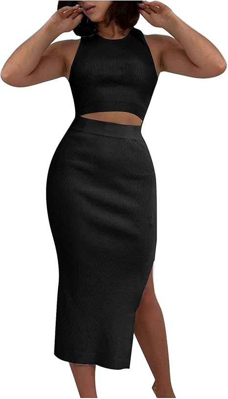 Trendy Matching Set - Tank Top & Flowy Skirt | Flick Cart |