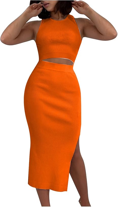 Trendy Matching Set - Tank Top & Flowy Skirt | Flick Cart |