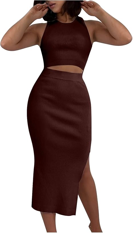 Trendy Matching Set - Tank Top & Flowy Skirt | Flick Cart |