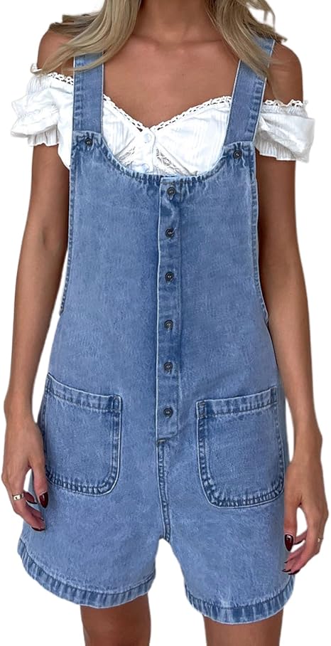 Stylish & Comfy Denim Romper – Only at Flick Cart