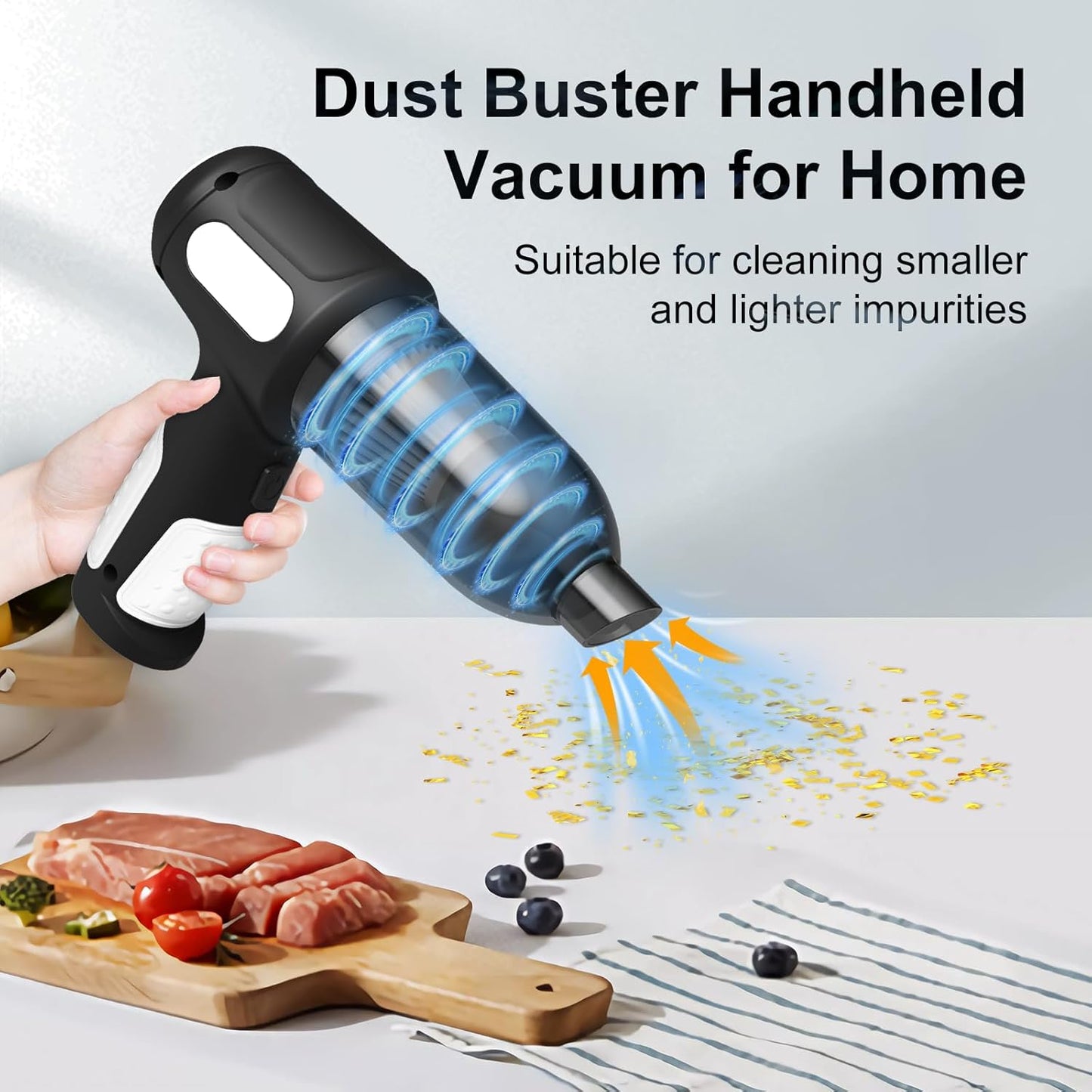 3-in-1 Cordless Handheld Car Vacuum Cleaner 7000Pa – USB Rechargeable, Air Duster & Blower