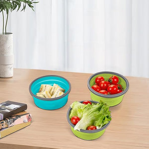 Collapsible Silicone Food Containers (Set of 2) – Space-Saving & Reusable