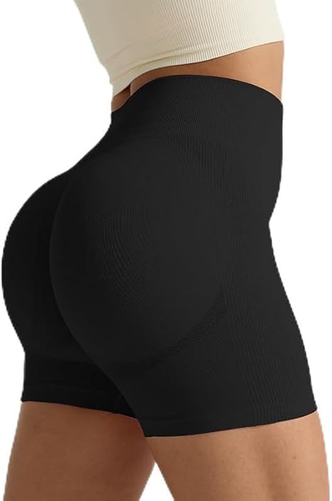 Sculpt & Shine: High-Waist Seamless Gym Shorts for Women – Run, Lift, Cycle in Style Flic Cart|
