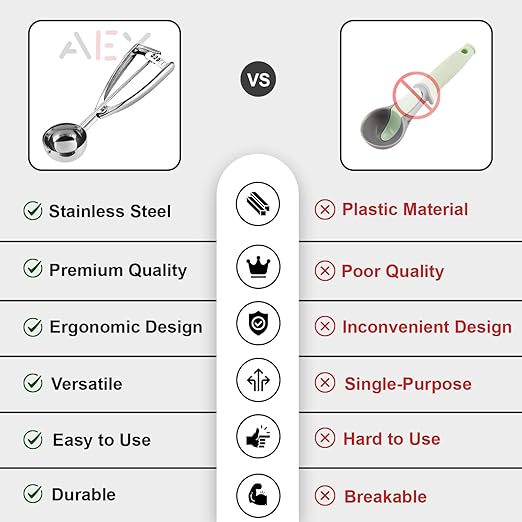 Upgrade Your Dessert Game with AEX Ice Cream Scoop – Only on Flick Cart