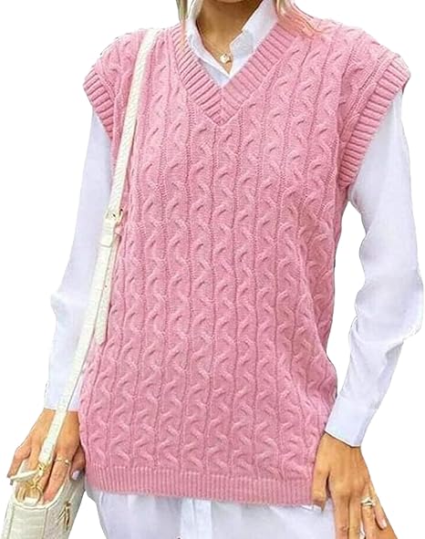 Chunky Knit Sleeveless Jumper - Cozy Winter Vest Top | Flick Cart |