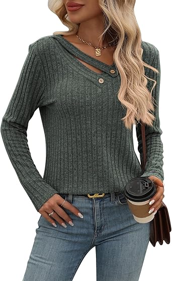 Elegant V-Neck Knit Jumper - Lightweight All-Season Pullover | Flick Cart |