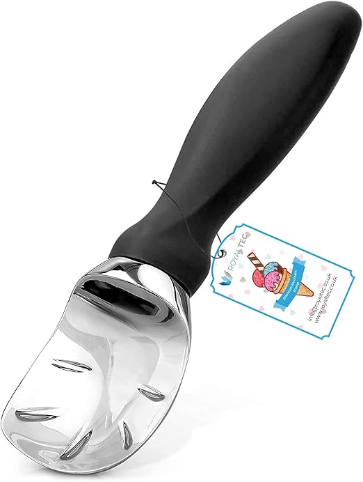 Pro-Grade Black Ice Cream Scoop - Effortless Hard Ice Cream Serving | Flick Cart |