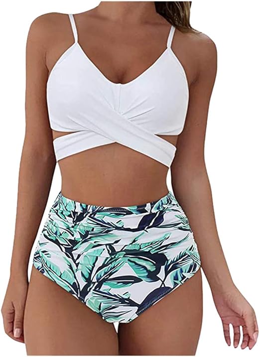 "Sexy Push-Up Bikini Set – High Waist & Deep V-Neck for Summer Beach Glam Flick Cart|