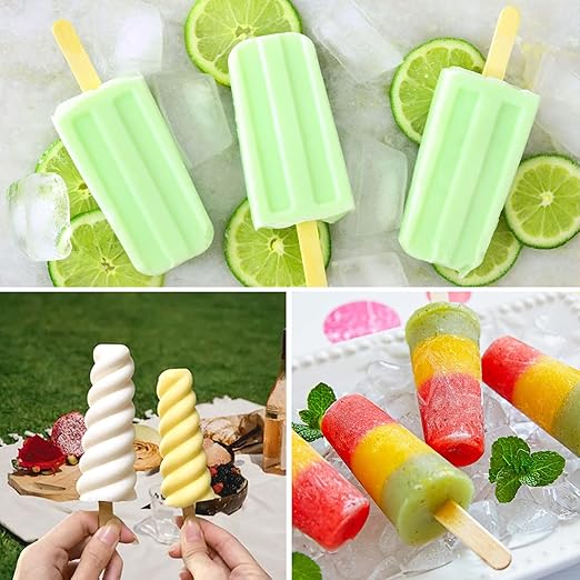 9-Cavity DIY Popsicle Mold Kit w/ 50 Sticks - BPA-Free & Kid-Friendly | Flick Cart |