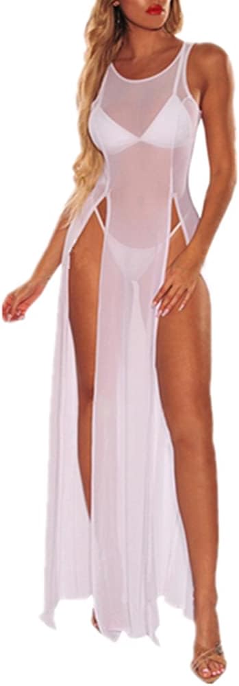Sizzle in Style: Sheer Summer Bikini Cover-Up Maxi Dress Flick Cart|