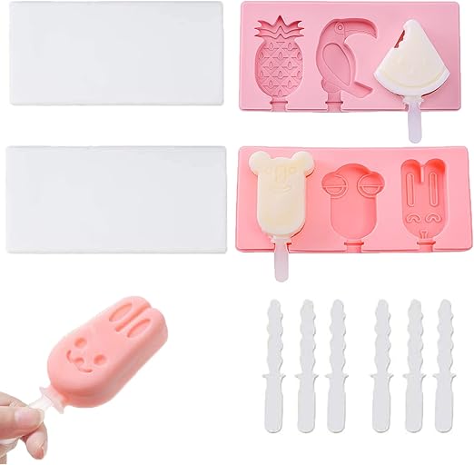 6-Cavity Silicone Popsicle Mold Kit with Reusable Sticks - Perfect Summer Treat Maker | Flick Cart |