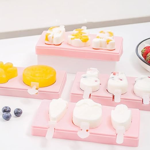 6-Cavity Silicone Popsicle Mold Kit with Reusable Sticks - Perfect Summer Treat Maker | Flick Cart |