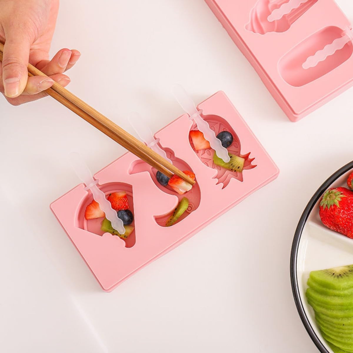 6-Cavity Silicone Popsicle Mold Kit with Reusable Sticks - Perfect Summer Treat Maker | Flick Cart |