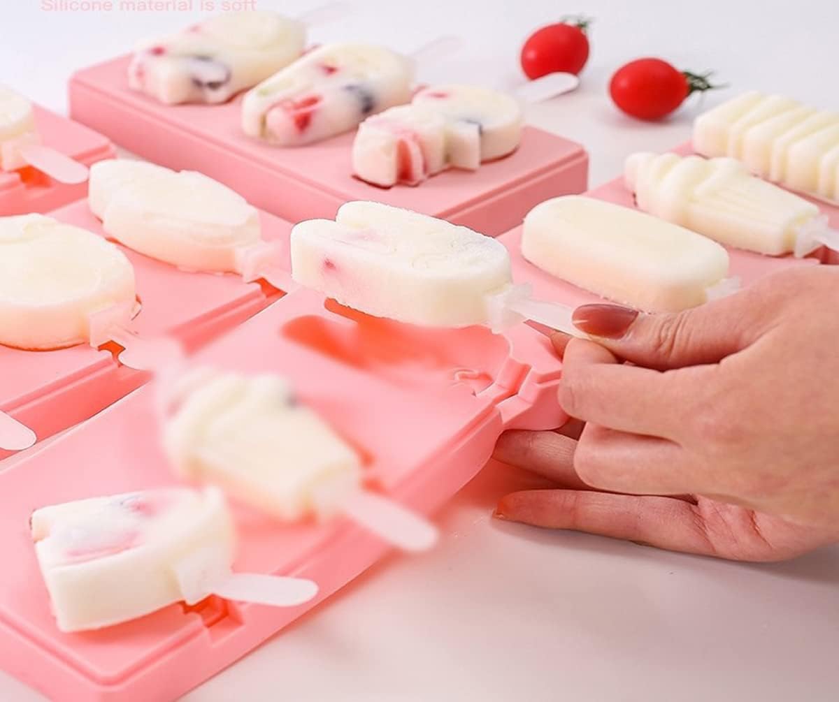 6-Cavity Silicone Popsicle Mold Kit with Reusable Sticks - Perfect Summer Treat Maker | Flick Cart |