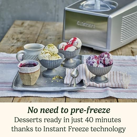 Make Ice Cream, Gelato & Sorbet in 40 Minutes - Cuisinart ICE100BCU | Flick Cart |