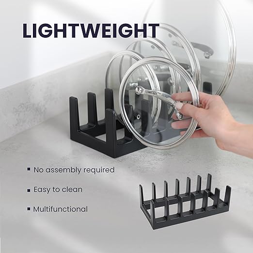 Flick Cart’s DIVCHI 6-Section Pan Lid Organizer – Tidy Kitchen, Happy Cooking
