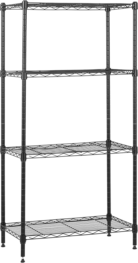Space-Saving 4-Shelf Storage Unit – Adjustable & Heavy-Duty | Flick Cart